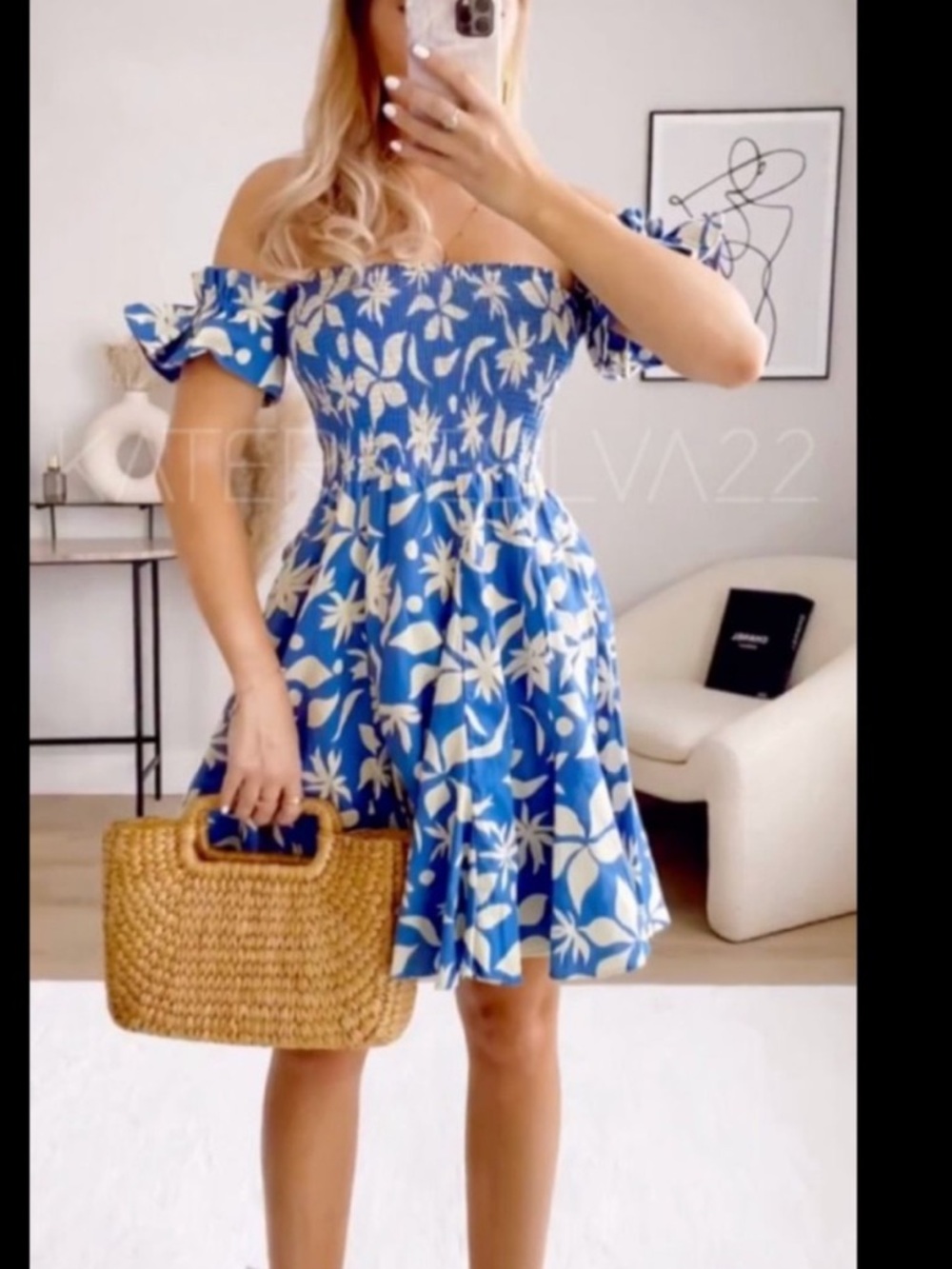 ZARA PRINTED SHORT DRESS - Picture 7 of 10